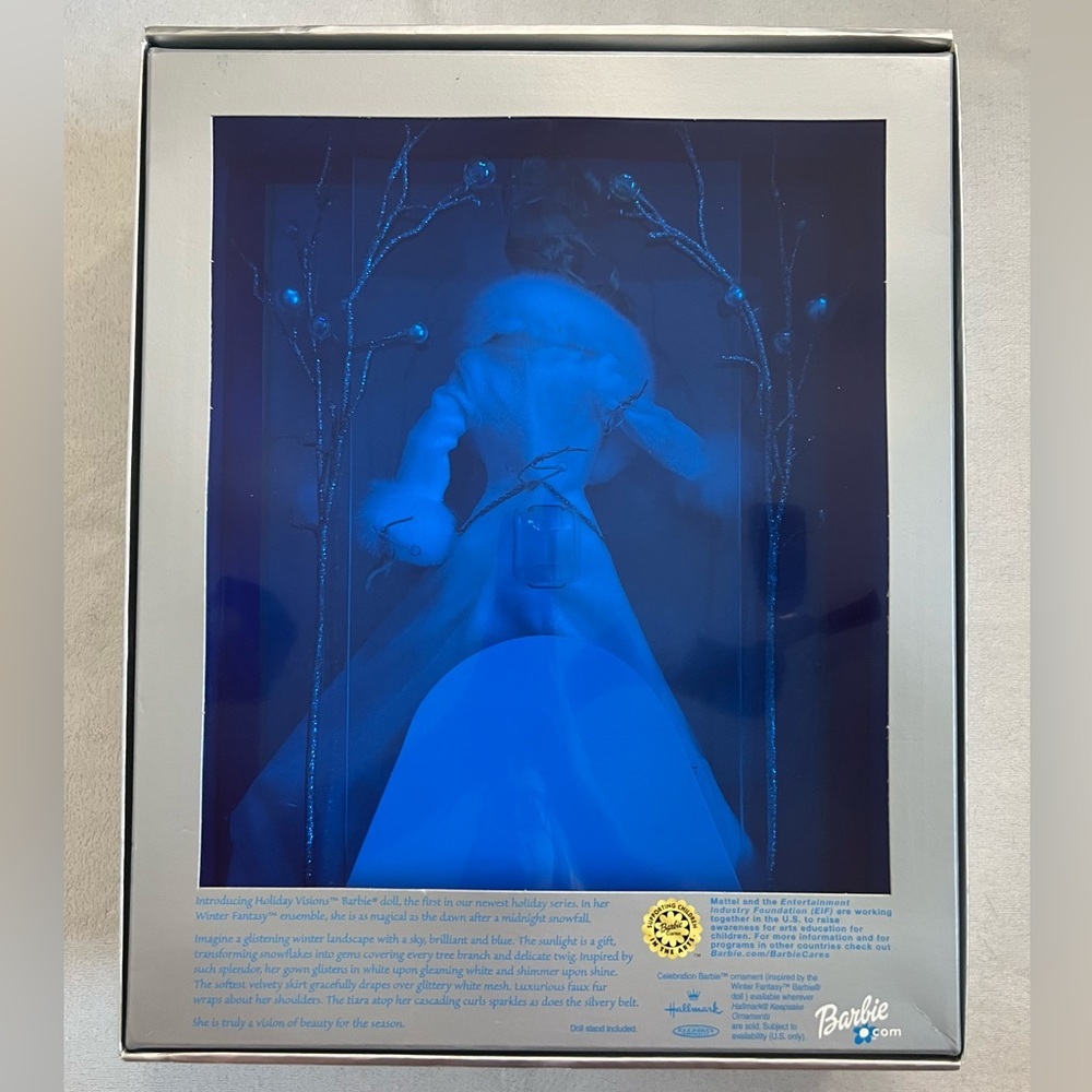 2003 Vintage Holiday Visions Winter Fantasy Special Edition Holiday Barbie Doll - Picture 9 of 11